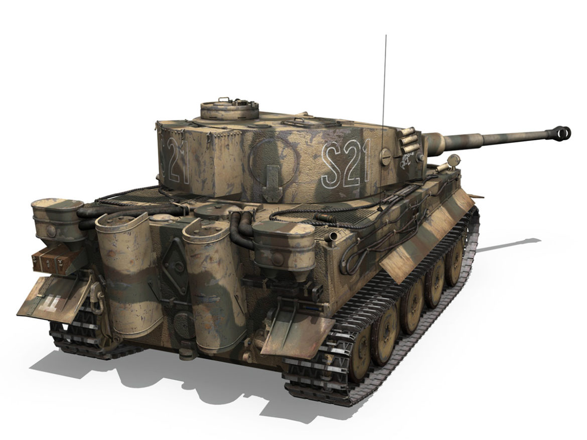 panzer vi – tiger – s21 – early production 3d model 3ds c4d lwo 279374