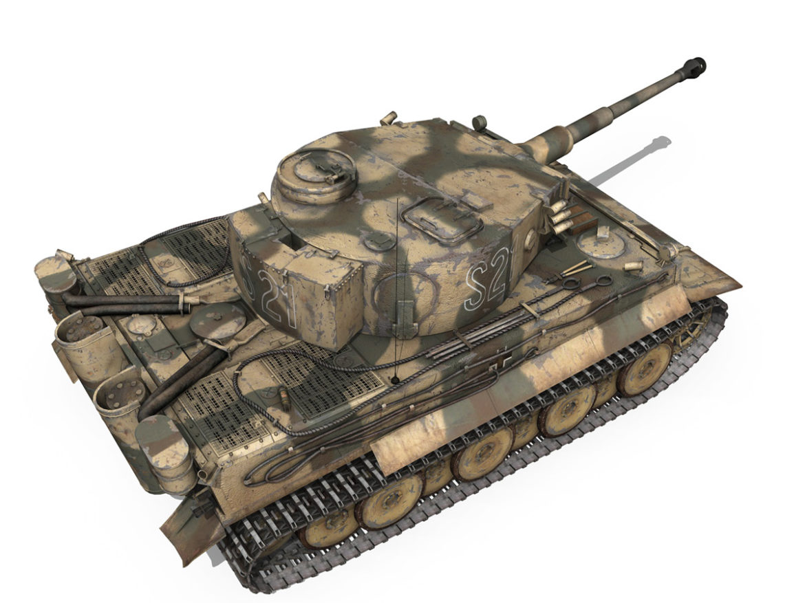 panzer vi – tiger – s21 – early production 3d model 3ds c4d lwo 279375