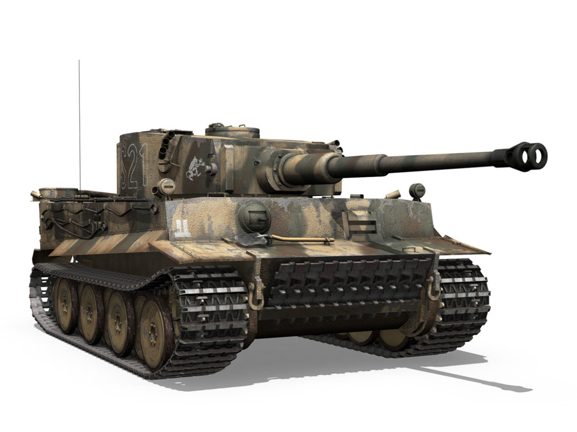 panzer vi – tiger – s21 – early production 3d model 3ds c4d lwo 279378
