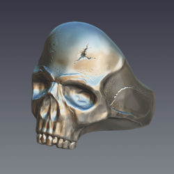 skull ring 3d model  obj ztl 279393