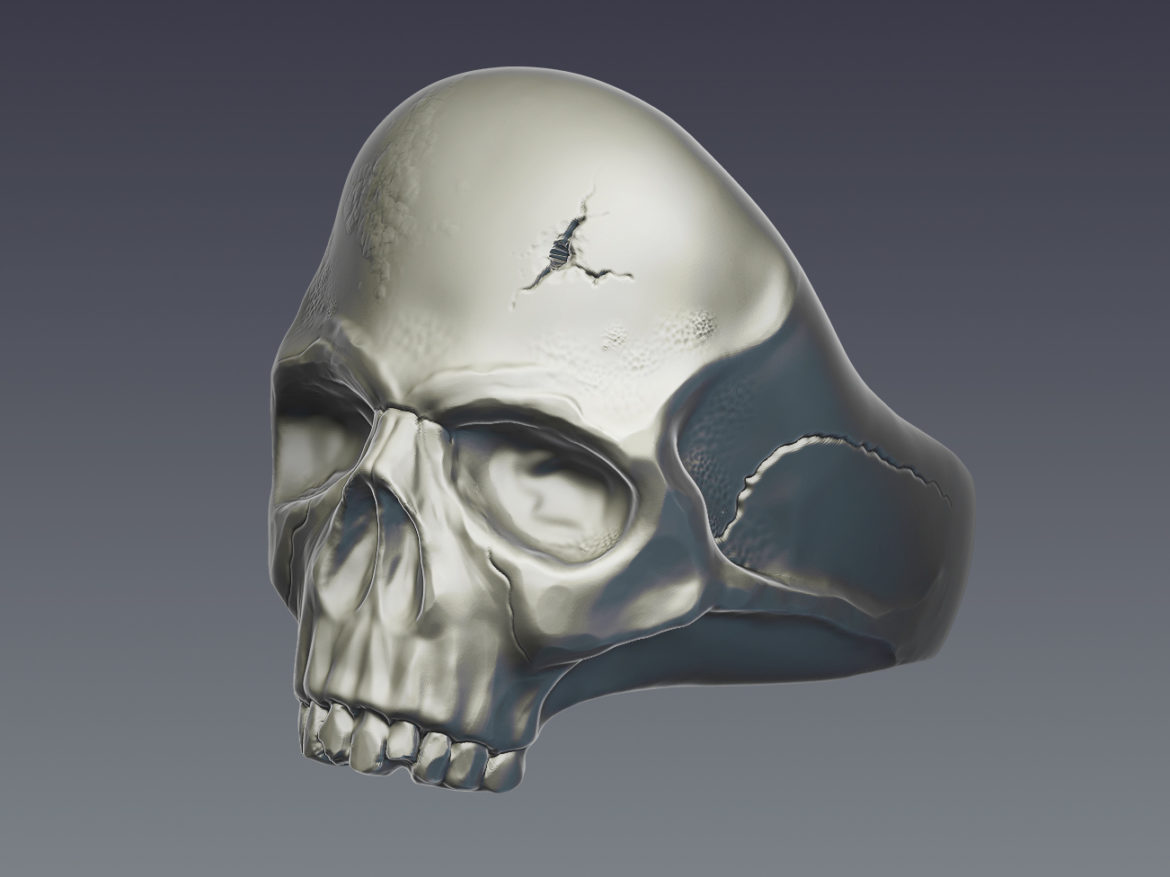 skull ring 3d model  obj ztl 279394