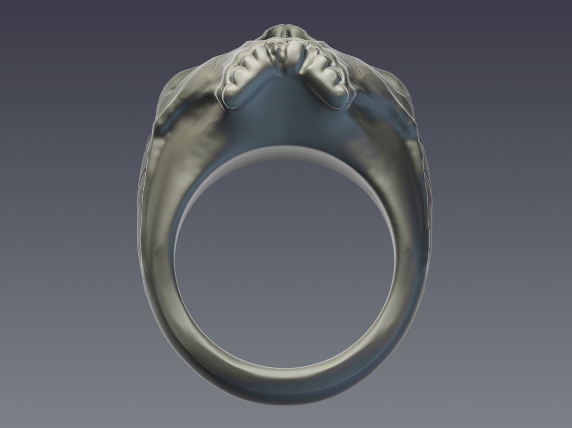 skull ring 3d model  obj ztl 279396