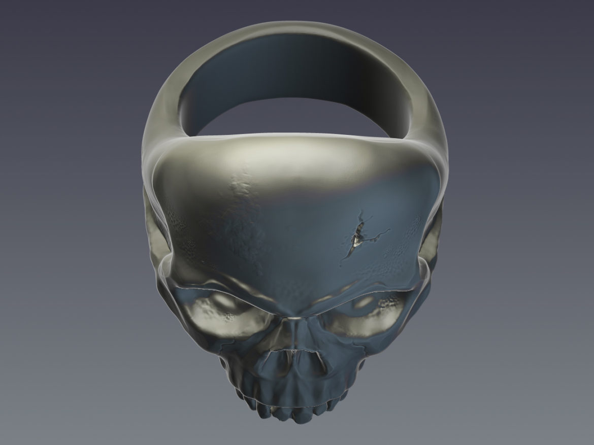 skull ring 3d model  obj ztl 279398