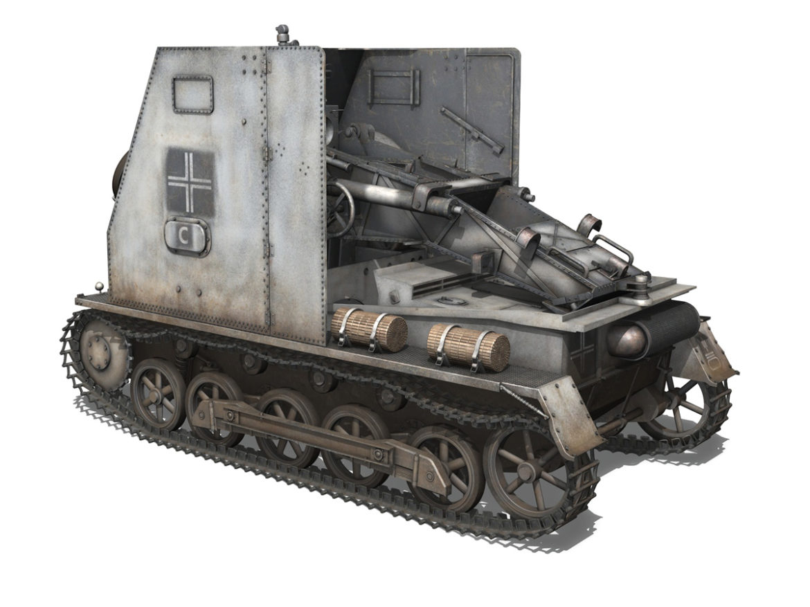 sturmpanzer1 bison 5pzdiv 3d model 3ds lwo lw lws obj c4d 279499