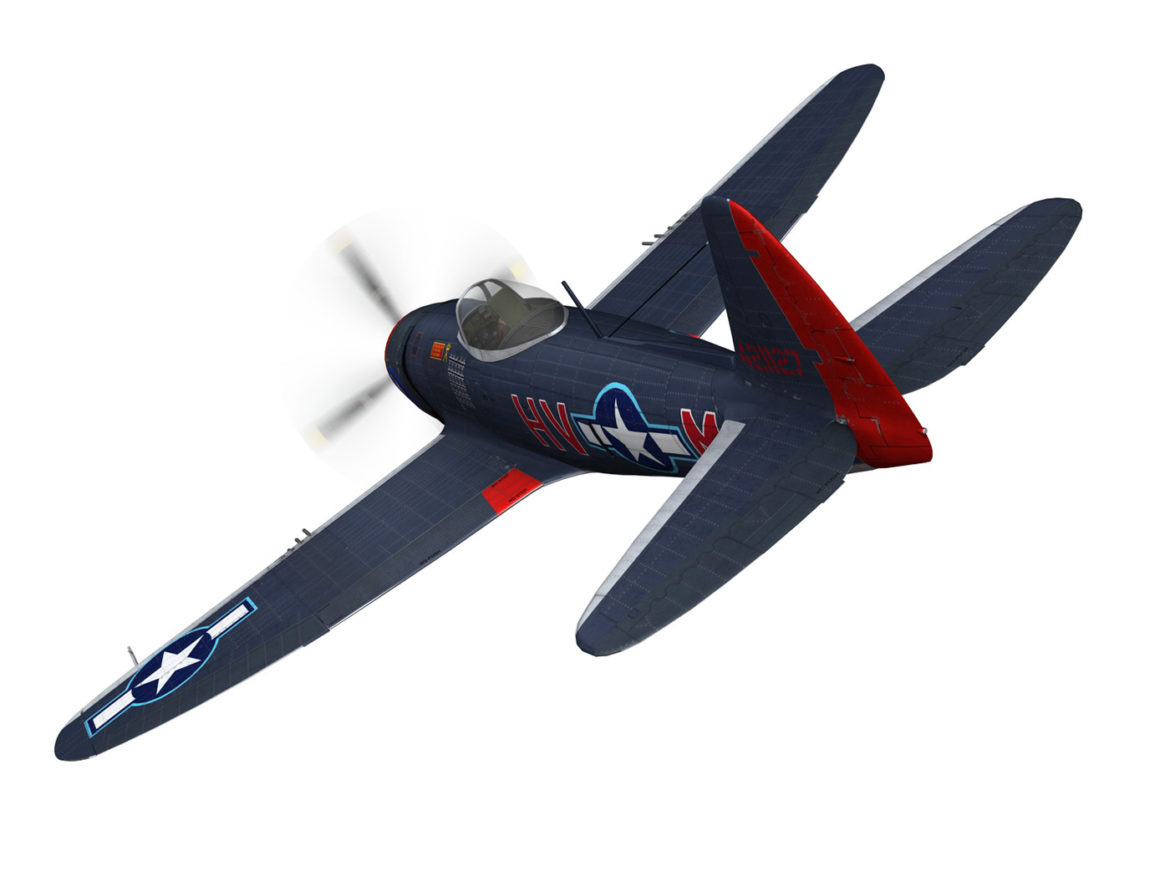 republic p-47m thunderbolt – pengie v 3d model 3ds c4d fbx lwo lw lws obj 279719