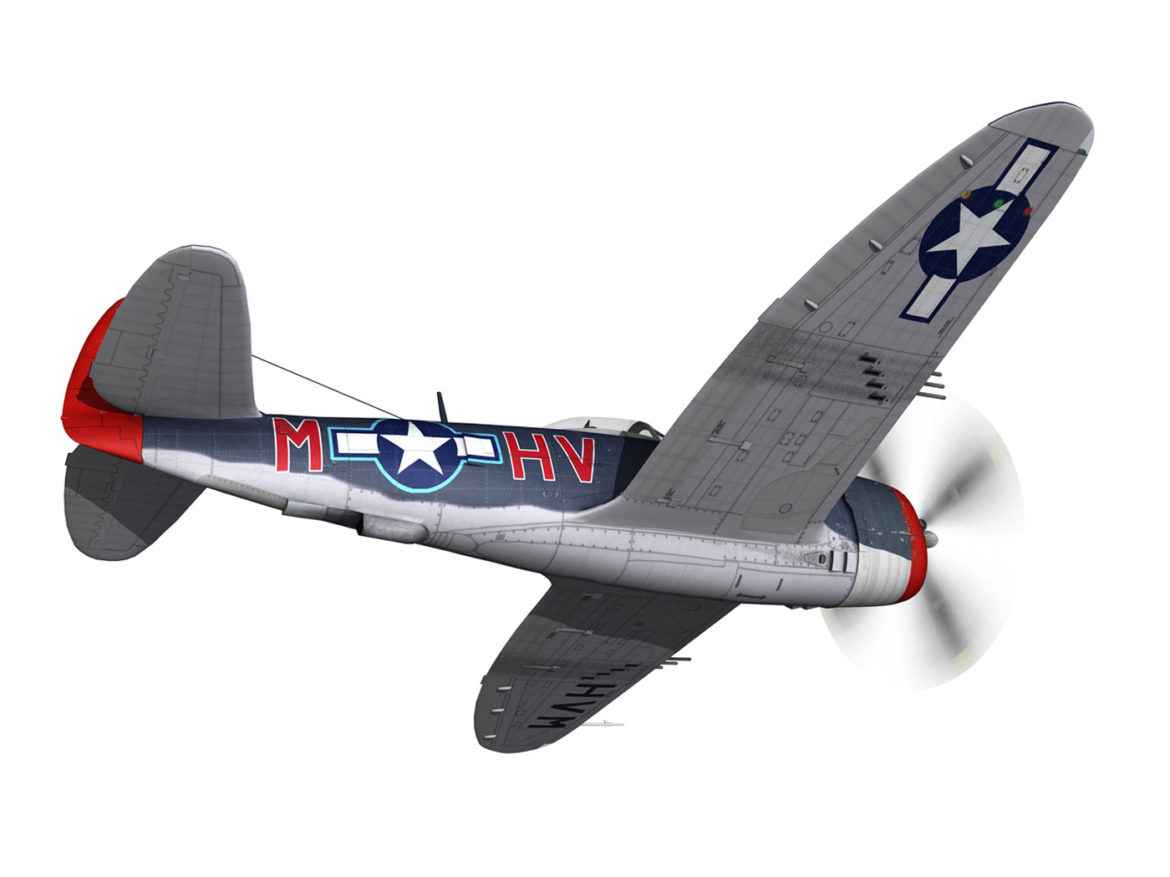 republic p-47m thunderbolt – pengie v 3d model 3ds c4d fbx lwo lw lws obj 279720