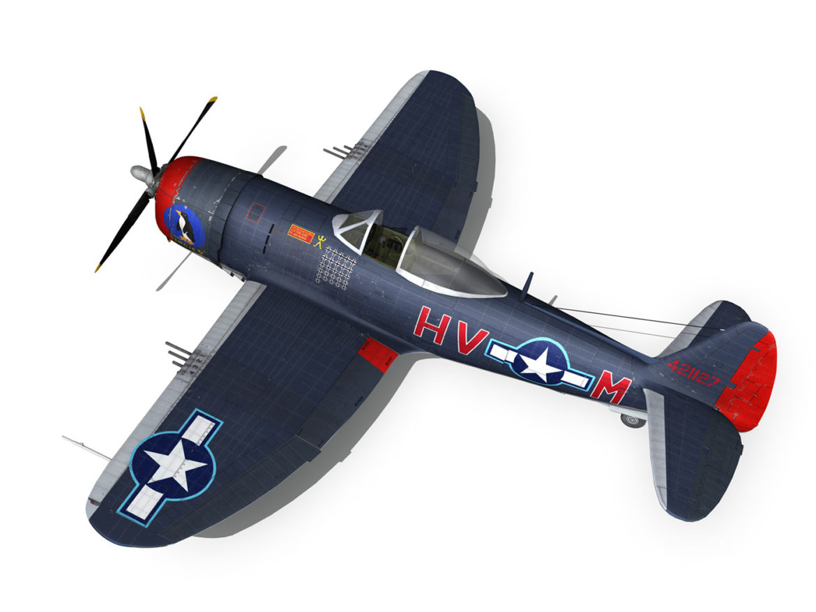 republic p-47m thunderbolt – pengie v 3d model 3ds c4d fbx lwo lw lws obj 279726