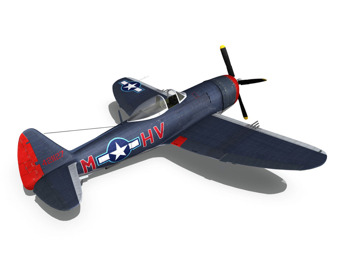 republic p-47m thunderbolt – pengie v 3d model 3ds c4d fbx lwo lw lws obj 279728