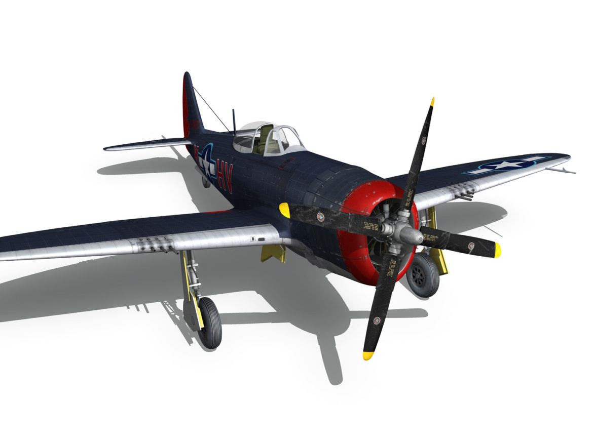 republic p-47m thunderbolt – pengie v 3d model 3ds c4d fbx lwo lw lws obj 279730