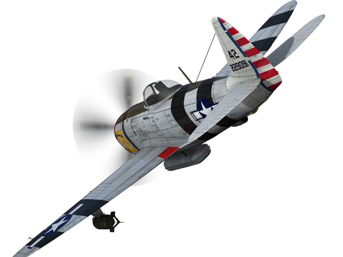 republic p-47 thunderbolt – passionate patsy 3d model fbx lwo lw lws obj c4d 279744