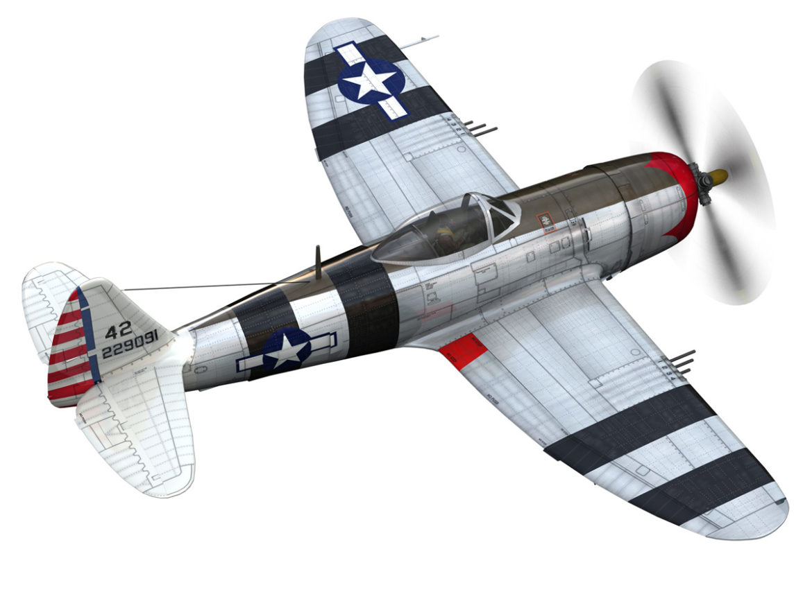 republic p-47 thunderbolt – passionate patsy 3d model fbx lwo lw lws obj c4d 279745