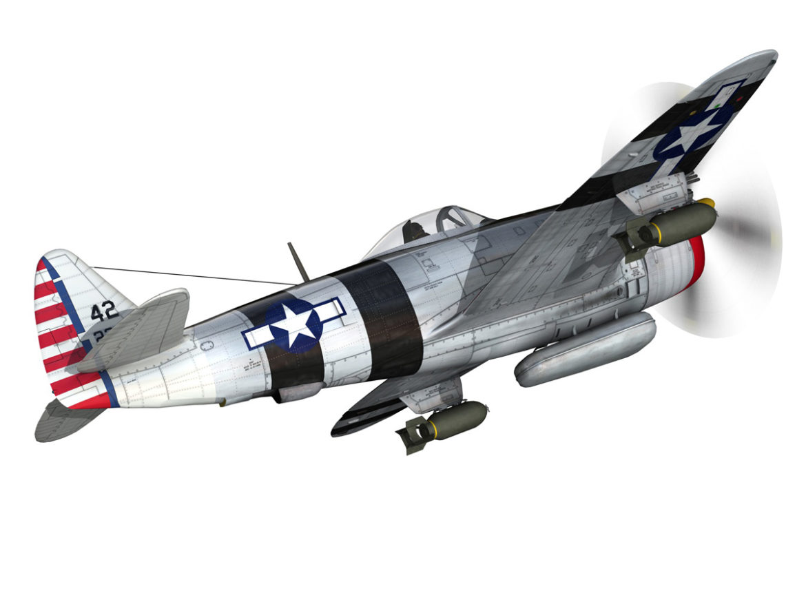republic p-47 thunderbolt – passionate patsy 3d model fbx lwo lw lws obj c4d 279746