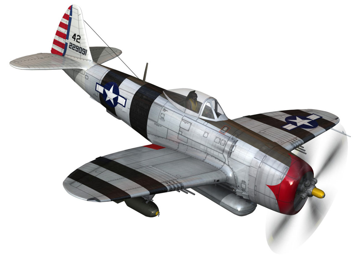 republic p-47 thunderbolt – passionate patsy 3d model fbx lwo lw lws obj c4d 279747