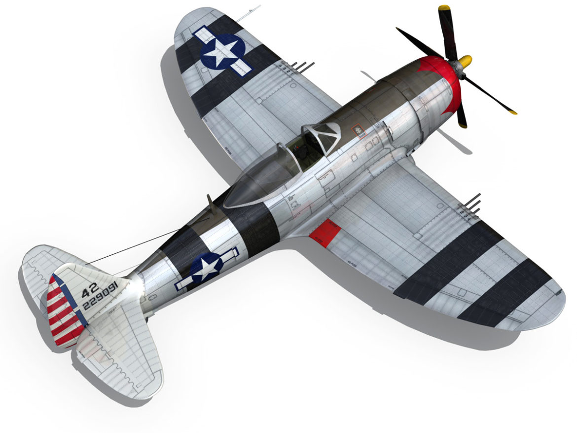 republic p-47 thunderbolt – passionate patsy 3d model fbx lwo lw lws obj c4d 279752