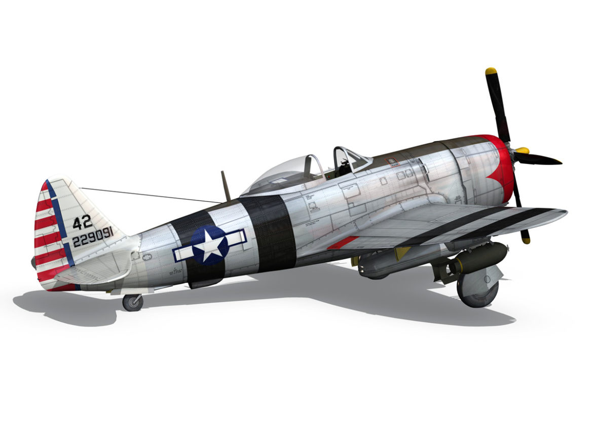 republic p-47 thunderbolt – passionate patsy 3d model fbx lwo lw lws obj c4d 279753