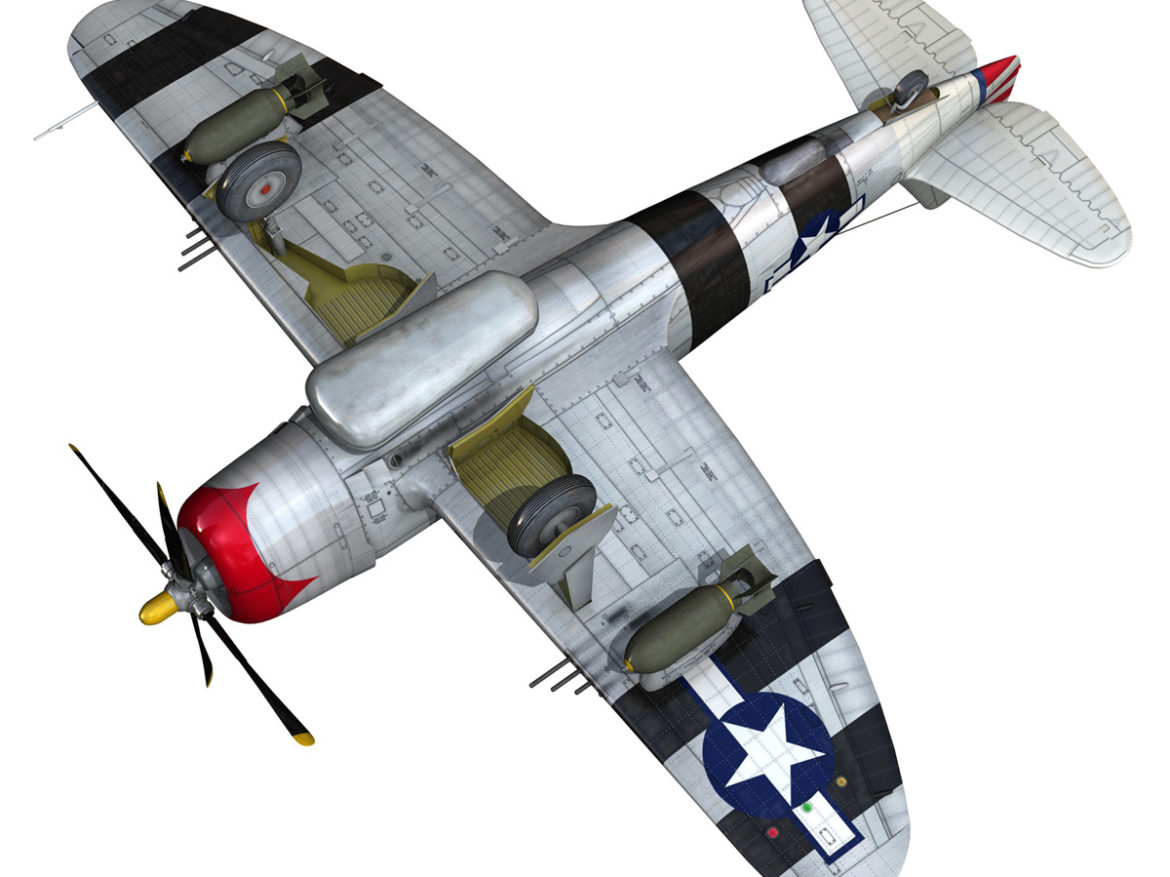 republic p-47 thunderbolt – passionate patsy 3d model fbx lwo lw lws obj c4d 279758