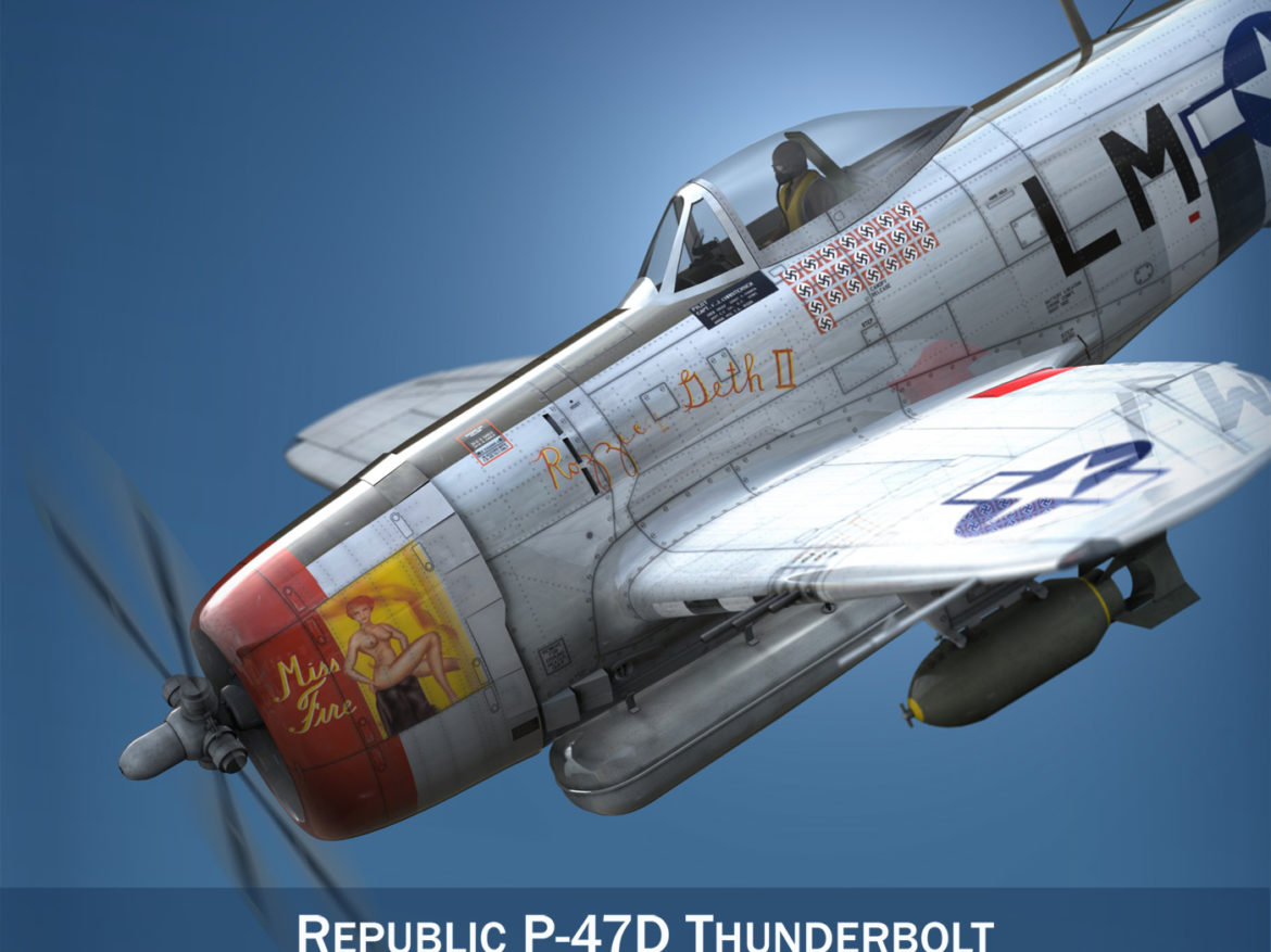 republic p-47d thunderbolt – rozzie geth ii 3d model fbx lwo lw lws obj c4d 279768