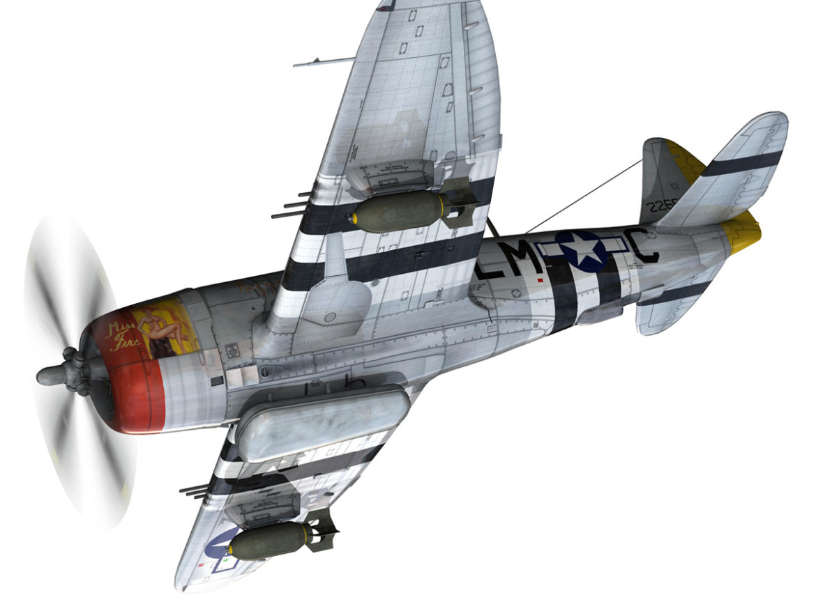 republic p-47d thunderbolt – rozzie geth ii 3d model fbx lwo lw lws obj c4d 279770