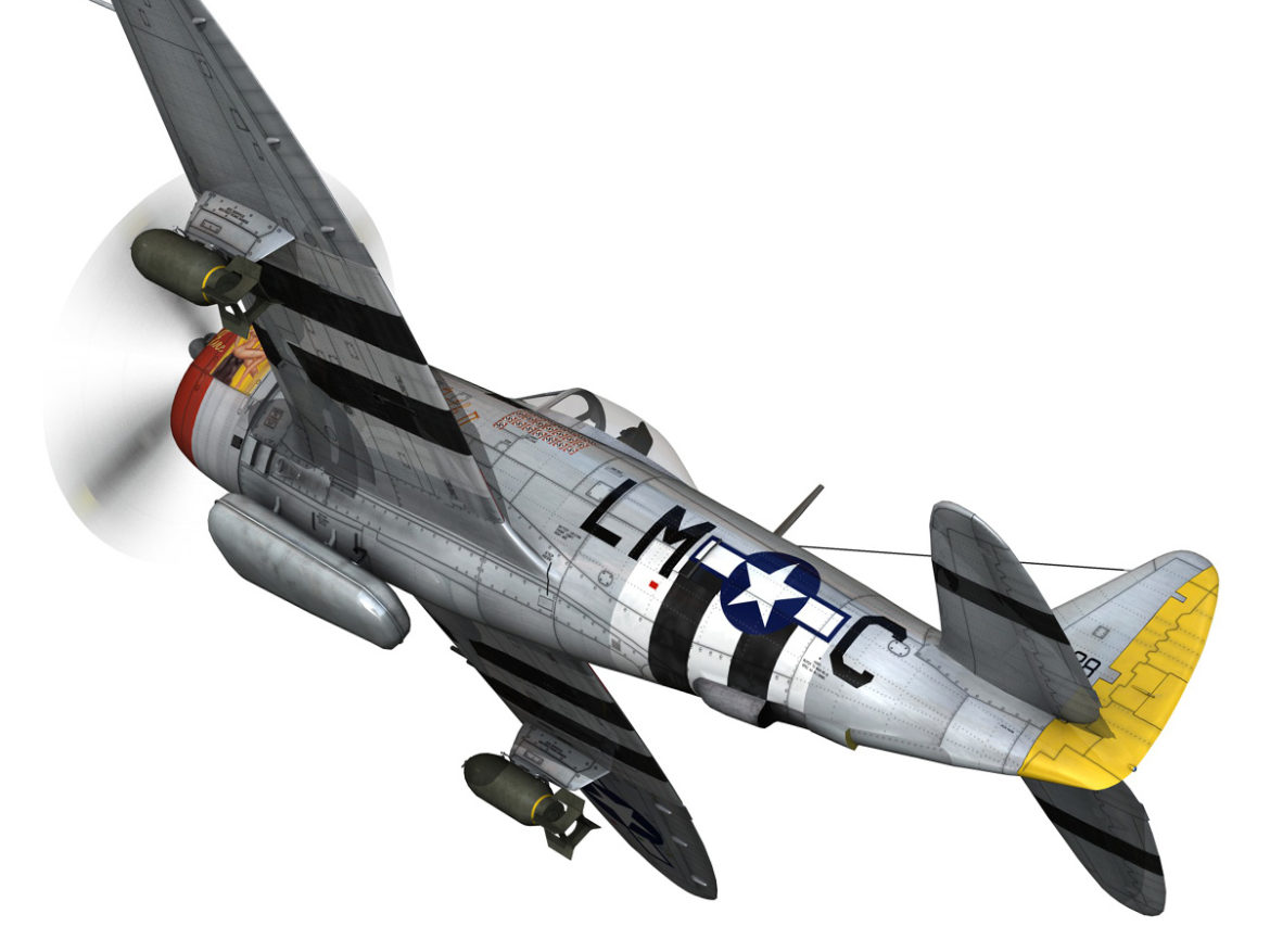 republic p-47d thunderbolt – rozzie geth ii 3d model fbx lwo lw lws obj c4d 279772