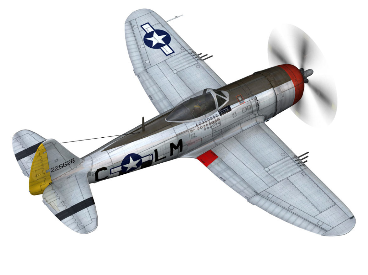 republic p-47d thunderbolt – rozzie geth ii 3d model fbx lwo lw lws obj c4d 279774