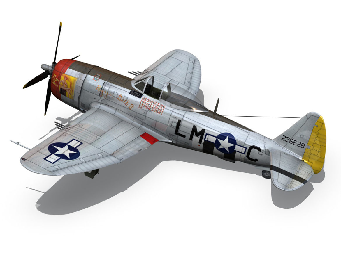 republic p-47d thunderbolt – rozzie geth ii 3d model fbx lwo lw lws obj c4d 279778