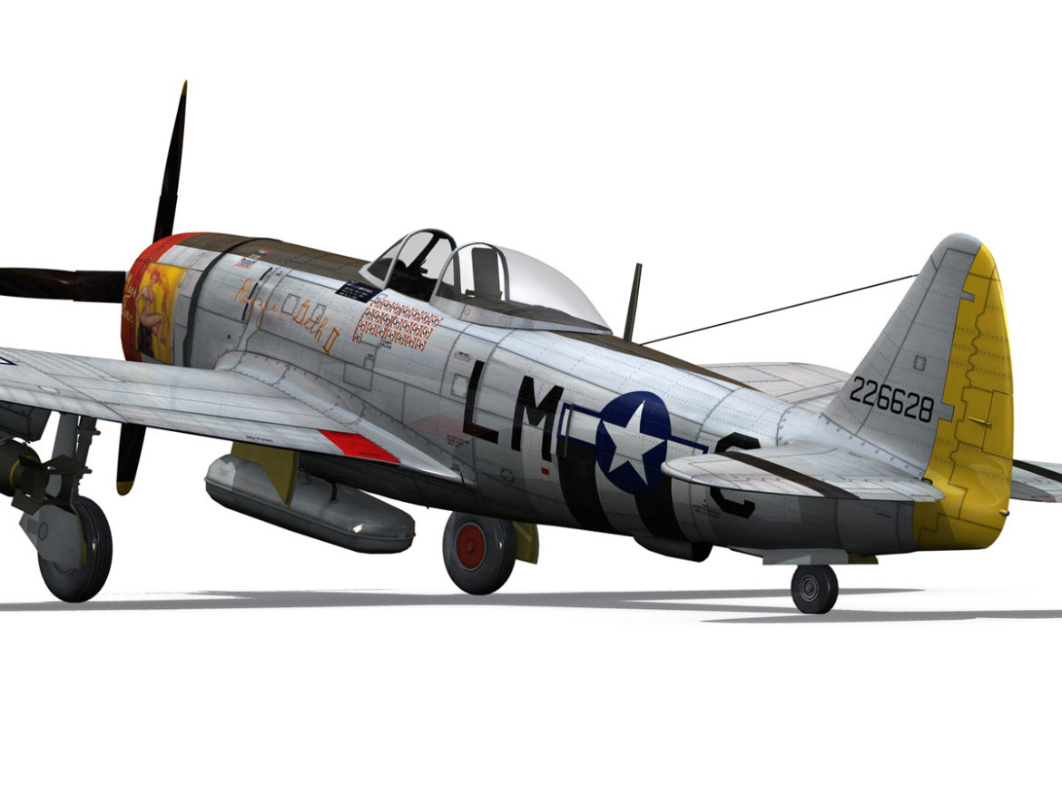 republic p-47d thunderbolt – rozzie geth ii 3d model fbx lwo lw lws obj c4d 279779
