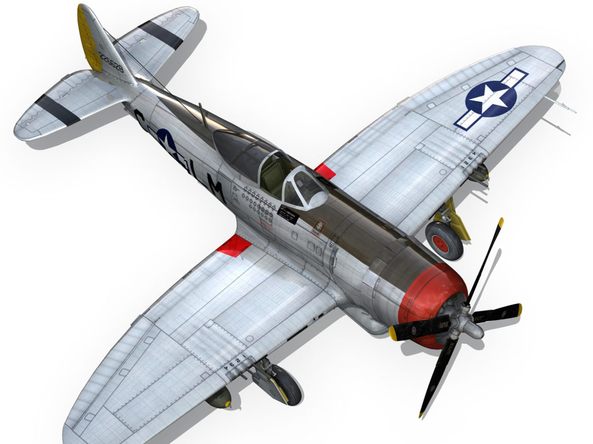 republic p-47d thunderbolt – rozzie geth ii 3d model fbx lwo lw lws obj c4d 279782