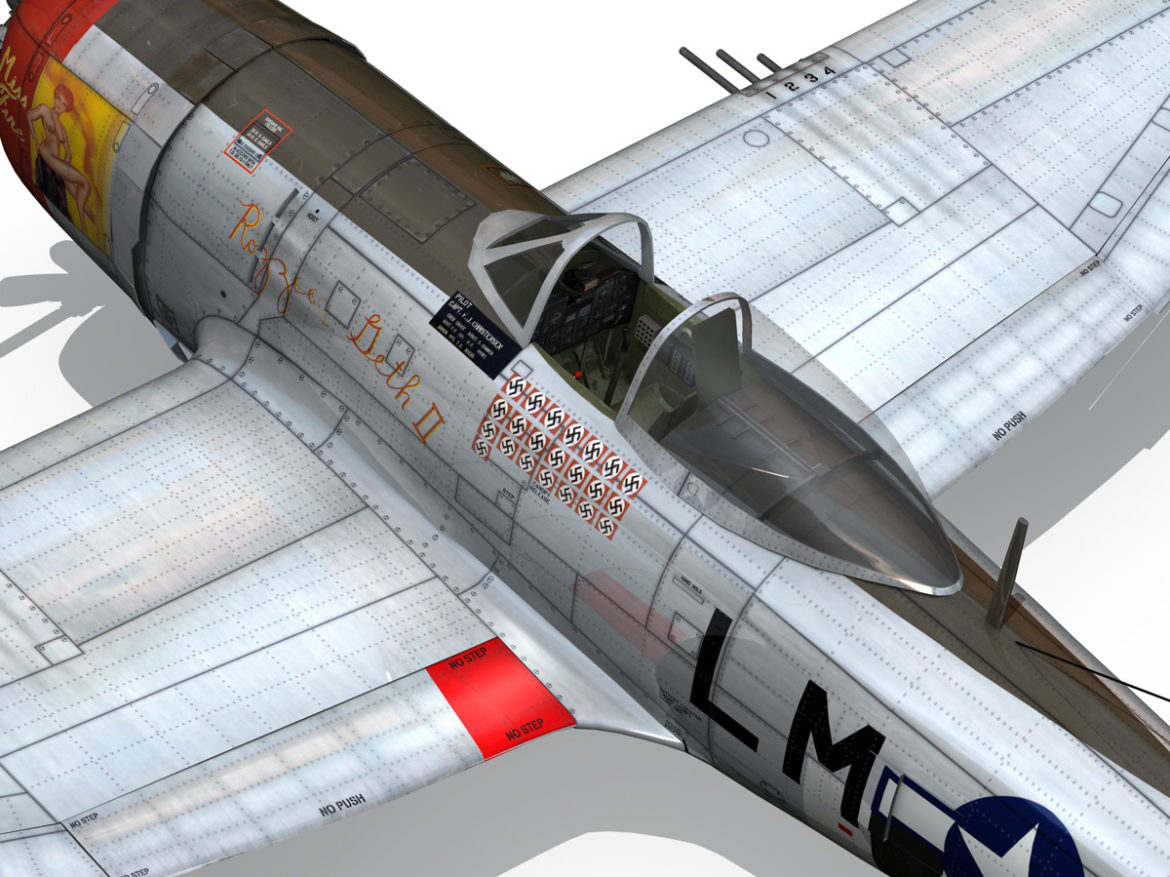 republic p-47d thunderbolt – rozzie geth ii 3d model fbx lwo lw lws obj c4d 279784