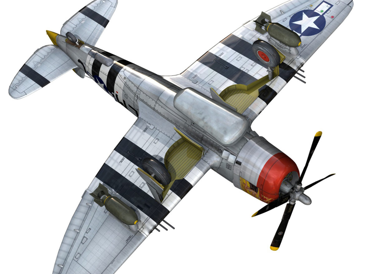 republic p-47d thunderbolt – rozzie geth ii 3d model fbx lwo lw lws obj c4d 279785