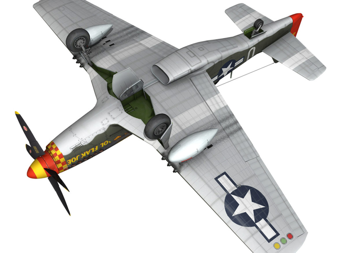 north american p-51d – ol flak joe 3d model 3ds fbx c4d lwo obj 280116