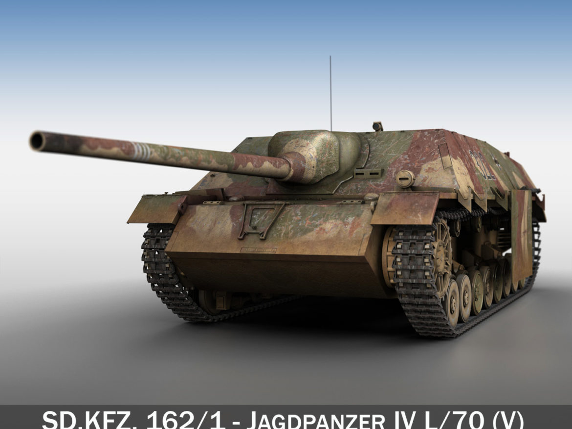 jagdpanzer iv l/70 (v) – 322 – late production 3d model 3ds fbx c4d lwo obj 280411