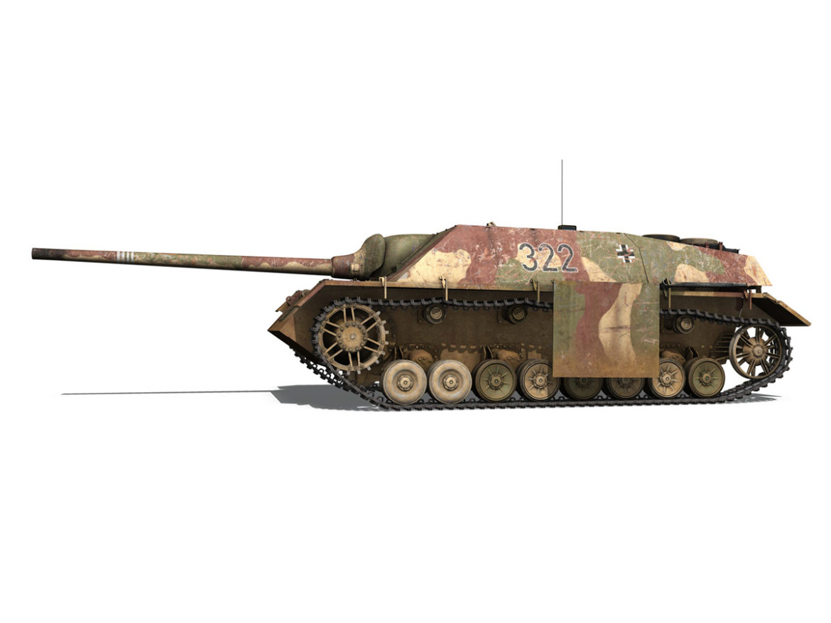 jagdpanzer iv l/70 (v) – 322 – late production 3d model 3ds fbx c4d lwo obj 280413