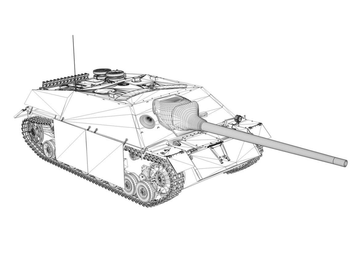 jagdpanzer iv l/70 (v) – 322 – late production 3d model 3ds fbx c4d lwo obj 280421