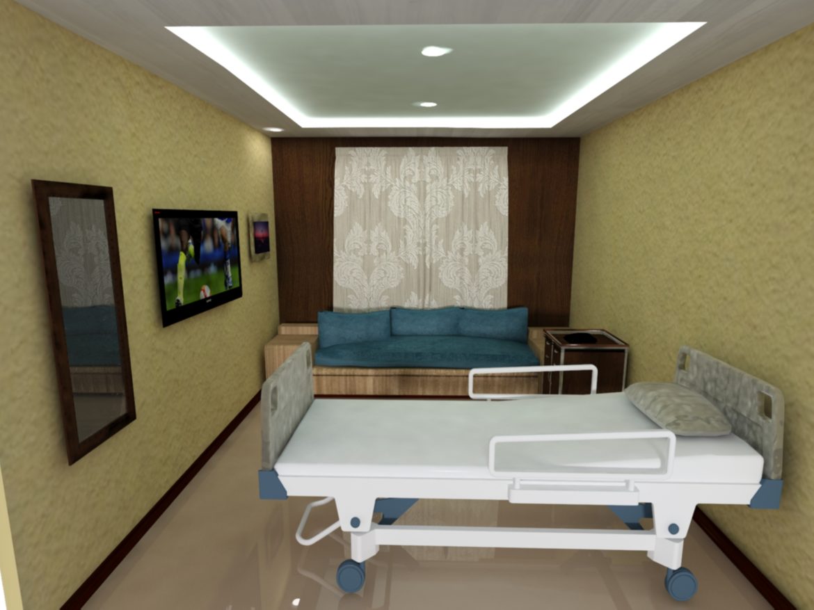 hospital room 3d model max 280813