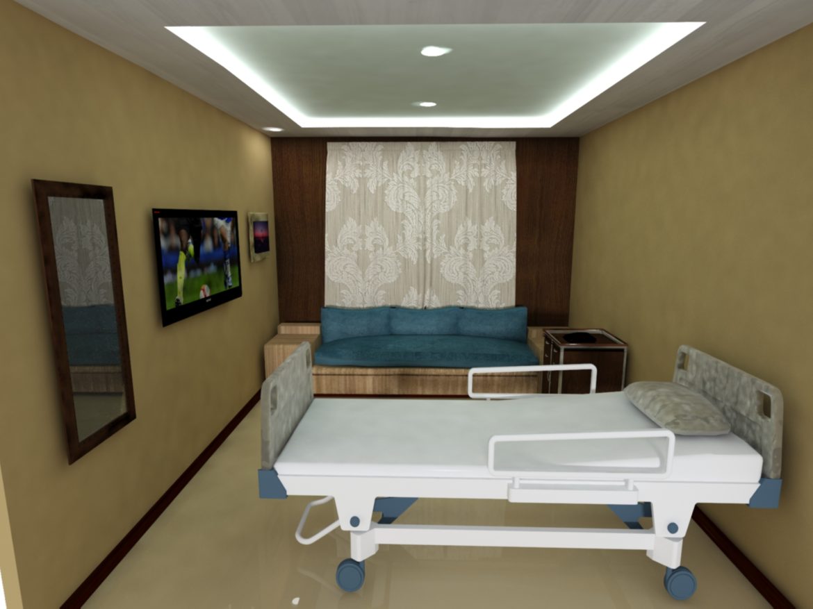 hospital room 3d model max 280815