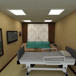 hospital room 3d model max 280817