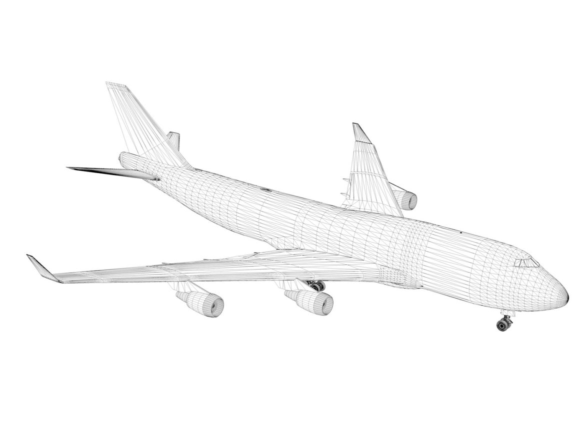 boeing 747 qantas wunala dreaming 3d model 3ds fbx c4d lwo obj 281798