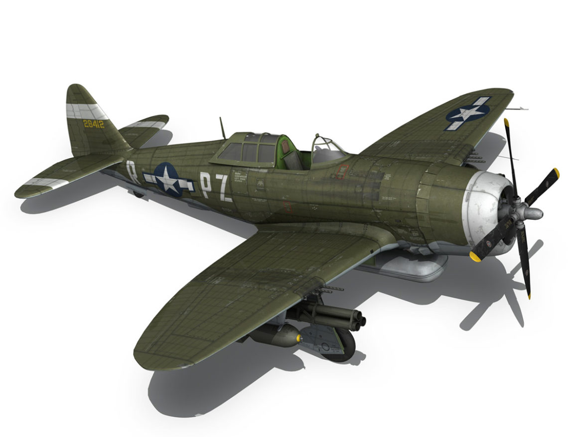 republic p-47d thunderbolt – sweetie – pz-r 3d model 3ds fbx c4d lwo obj 281846