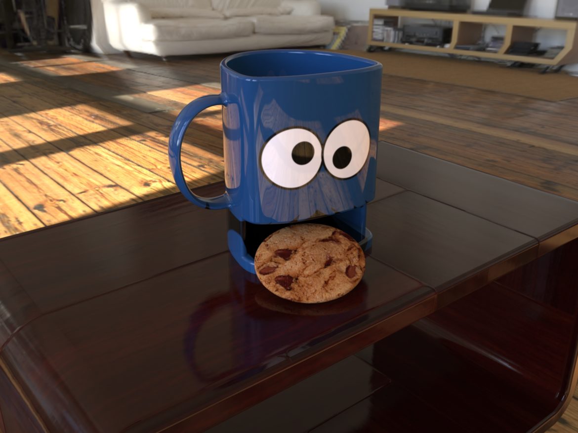 cookie mug 3d model ige igs iges sldprt  obj 282056