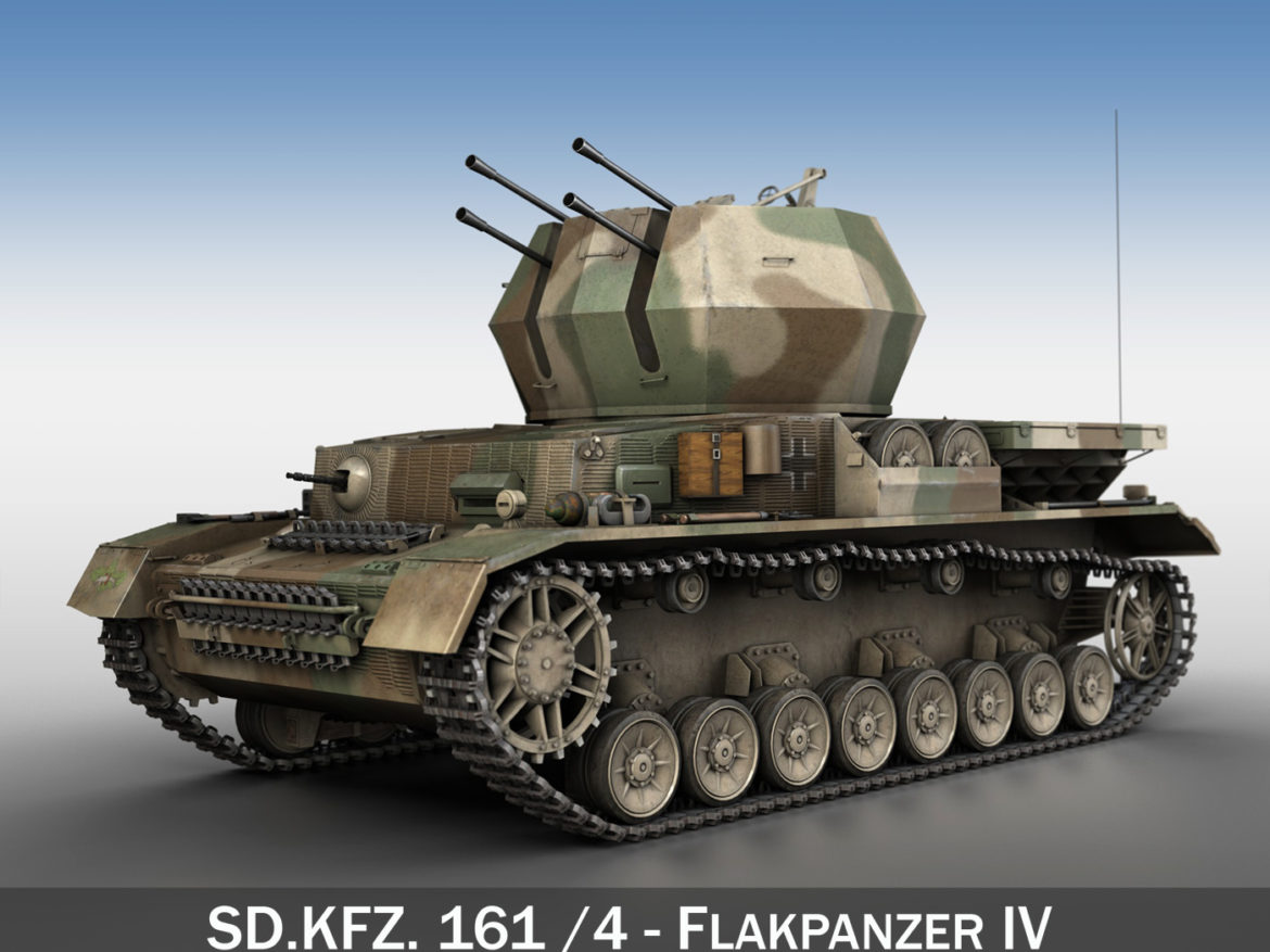 flakpanzer iv – wirbelwind – spzjgabt 654 3d model 3ds fbx c4d lwo obj 282304