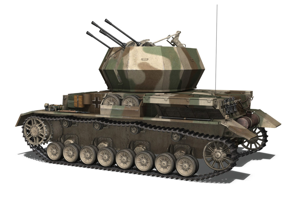 flakpanzer iv – wirbelwind – spzjgabt 654 3d model 3ds fbx c4d lwo obj 282306