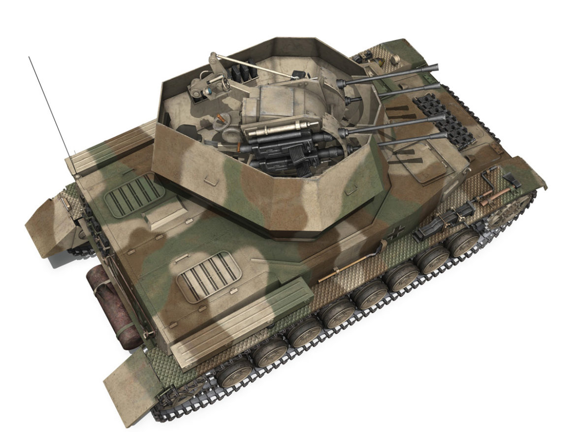 flakpanzer iv – wirbelwind – spzjgabt 654 3d model 3ds fbx c4d lwo obj 282312