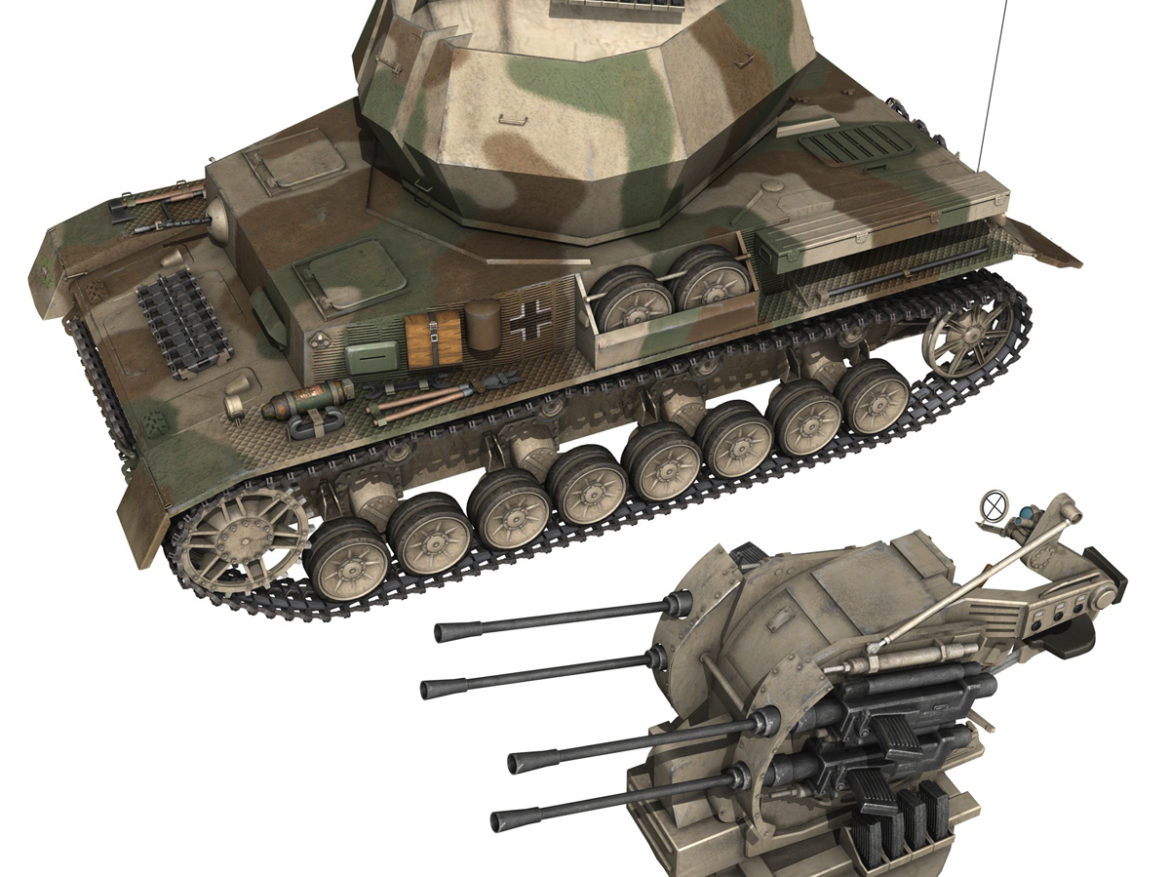 flakpanzer iv – wirbelwind – spzjgabt 654 3d model 3ds fbx c4d lwo obj 282314