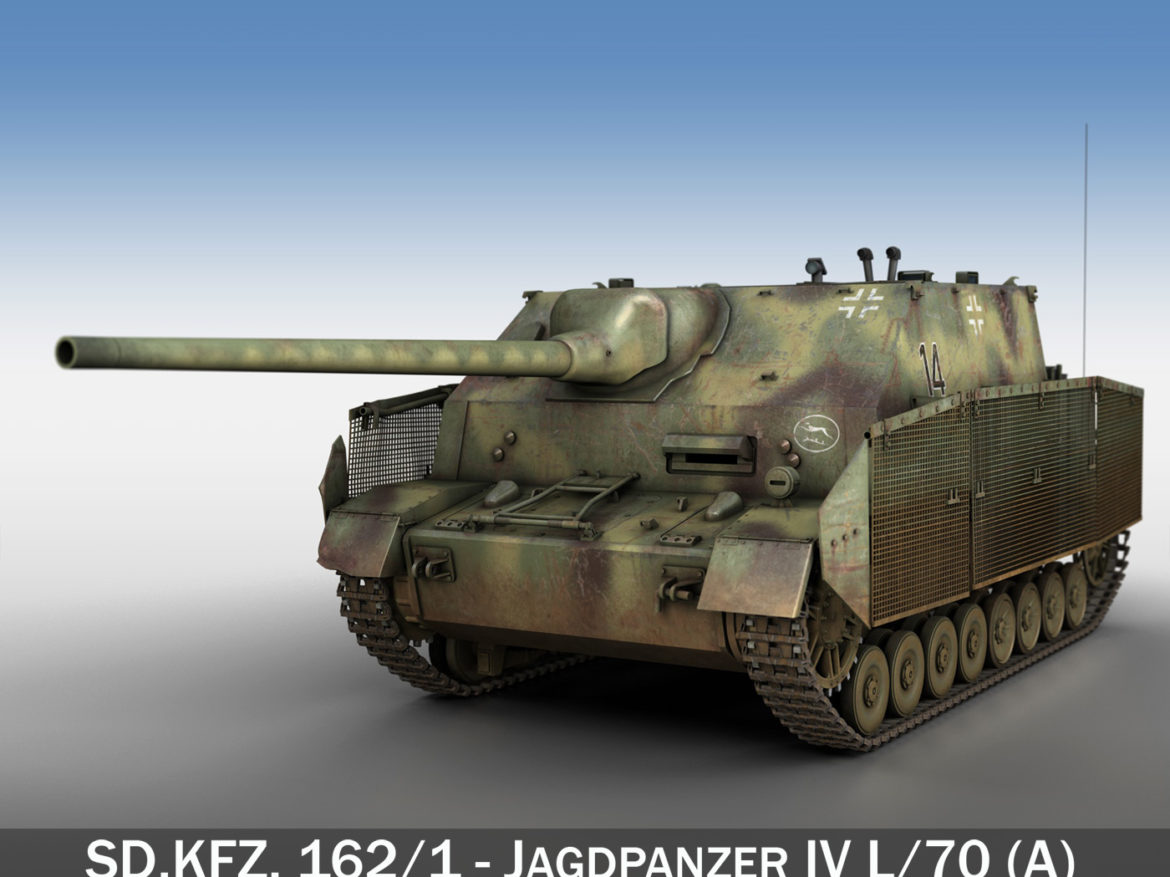 jagdpanzer iv l/70 (a) – 14 3d model 3ds fbx c4d lwo obj 282327