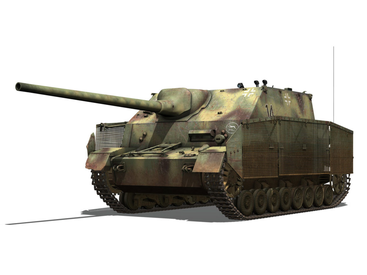 jagdpanzer iv l/70 (a) – 14 3d model 3ds fbx c4d lwo obj 282328