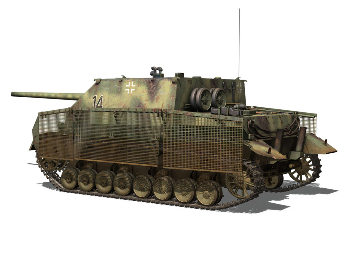 jagdpanzer iv l/70 (a) – 14 3d model 3ds fbx c4d lwo obj 282330