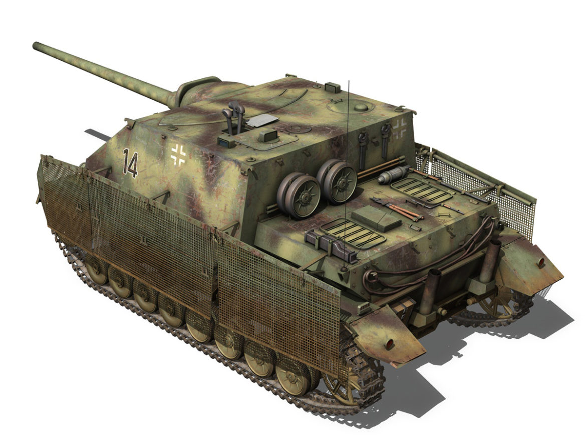 jagdpanzer iv l/70 (a) – 14 3d model 3ds fbx c4d lwo obj 282331