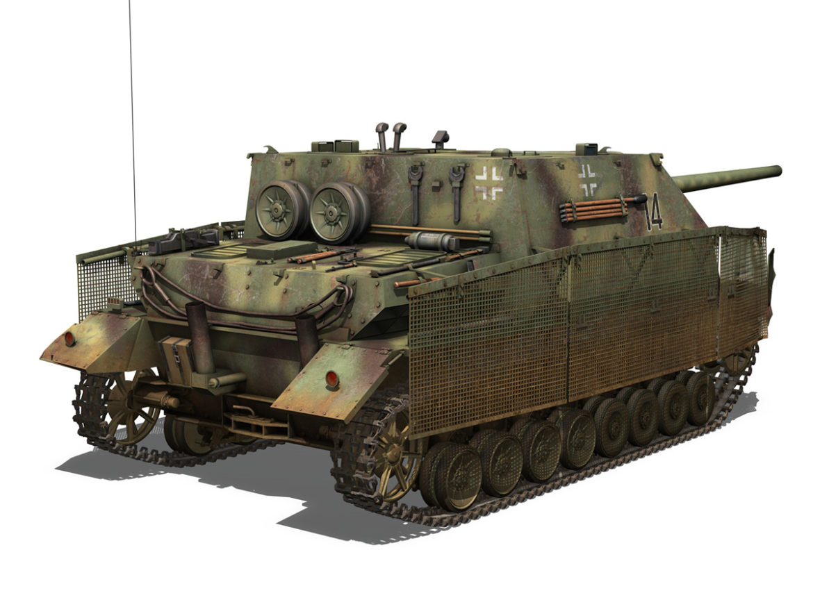 jagdpanzer iv l/70 (a) – 14 3d model 3ds fbx c4d lwo obj 282332