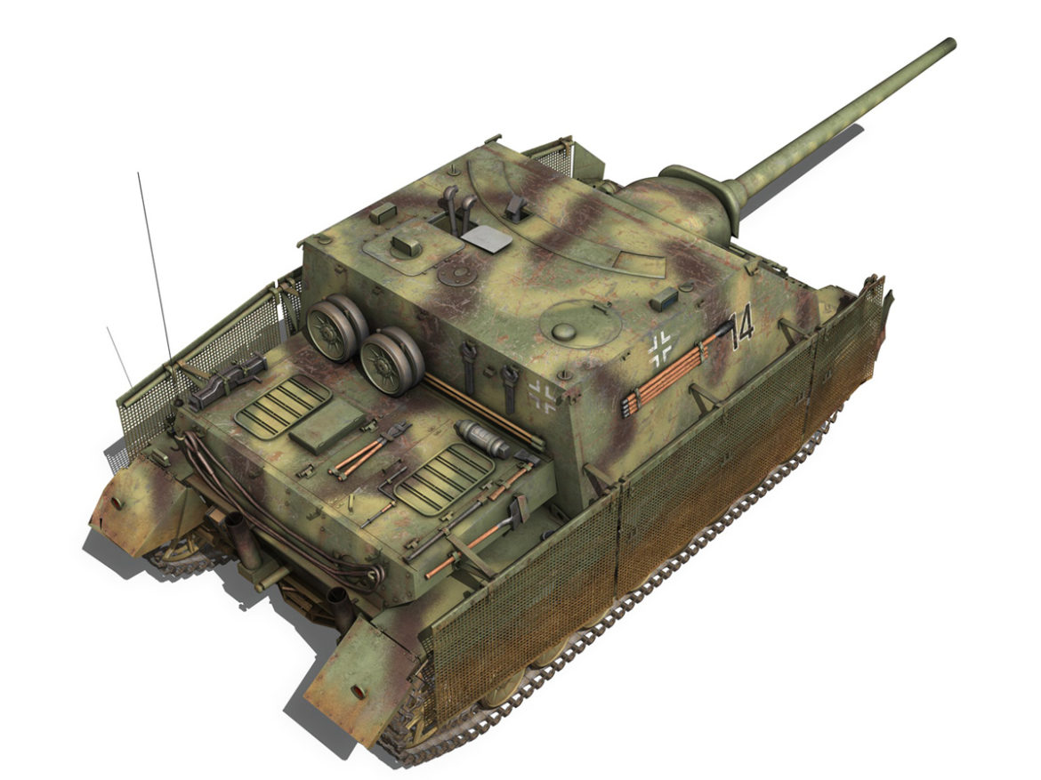 jagdpanzer iv l/70 (a) – 14 3d model 3ds fbx c4d lwo obj 282333