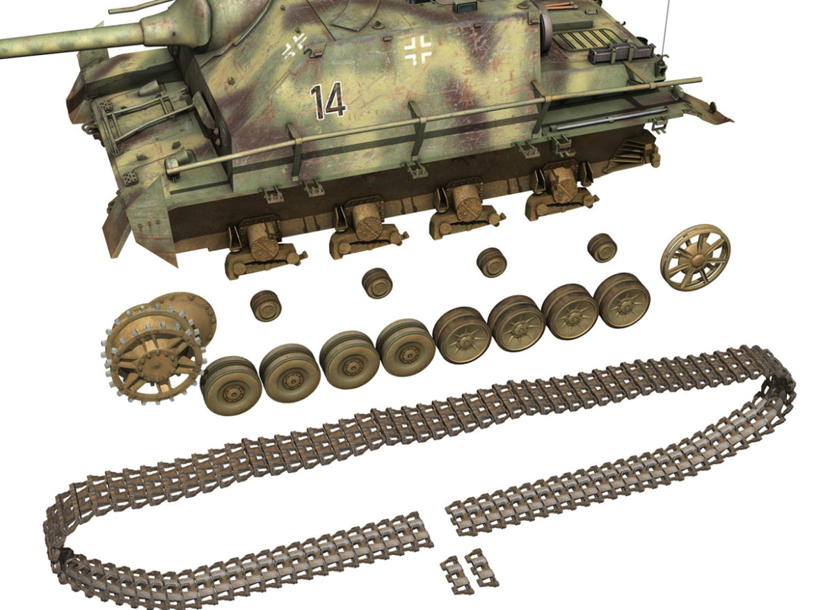 jagdpanzer iv l/70 (a) – 14 3d model 3ds fbx c4d lwo obj 282336
